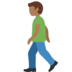 Man Walking: Medium-Dark Skin Tone