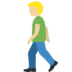 Man Walking: Medium-Light Skin Tone