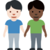 Men Holding Hands: Light Skin Tone, Dark Skin Tone