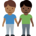 Men Holding Hands: Medium-Dark Skin Tone, Dark Skin Tone