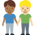 Men Holding Hands: Medium-Dark Skin Tone, Medium-Light Skin Tone
