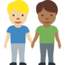 Men Holding Hands: Medium-Light Skin Tone, Medium-Dark Skin Tone