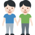 Men Holding Hands: Light Skin Tone