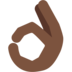 OK Hand: Dark Skin Tone