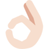 OK Hand: Light Skin Tone
