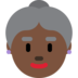 Old Woman: Dark Skin Tone