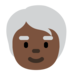 Older Person: Dark Skin Tone