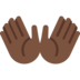 Open Hands: Dark Skin Tone