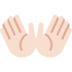 Open Hands: Light Skin Tone