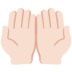 Palms Up Together: Light Skin Tone