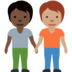 People Holding Hands: Dark Skin Tone, Medium Skin Tone