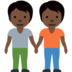 People Holding Hands: Dark Skin Tone