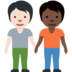 People Holding Hands: Light Skin Tone, Dark Skin Tone