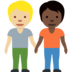 People Holding Hands: Medium-Light Skin Tone, Dark Skin Tone