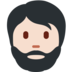 Person: Light Skin Tone, Beard