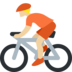 Person Biking: Medium-Light Skin Tone