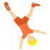 Person Cartwheeling: Medium-Light Skin Tone
