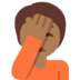 Person Facepalming: Medium-Dark Skin Tone