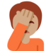 Person Facepalming: Medium Skin Tone