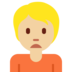 Person Frowning: Medium-Light Skin Tone