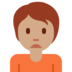 Person Frowning: Medium Skin Tone