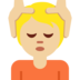 Person Getting Massage: Medium-Light Skin Tone