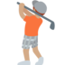 Person Golfing: Medium Skin Tone