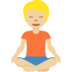 Person in Lotus Position: Medium-Light Skin Tone