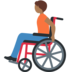 Person in Manual Wheelchair: Medium-Dark Skin Tone