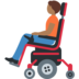Person in Motorized Wheelchair: Medium-Dark Skin Tone