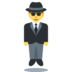 Person in Suit Levitating