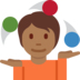 Person Juggling: Medium-Dark Skin Tone