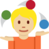 Person Juggling: Medium-Light Skin Tone