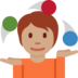 Person Juggling: Medium Skin Tone