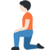 Person Kneeling: Light Skin Tone