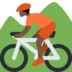 Person Mountain Biking: Dark Skin Tone