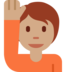 Person Raising Hand: Medium Skin Tone