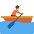 Person Rowing Boat: Medium-Dark Skin Tone