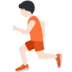 Person Running: Light Skin Tone