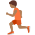 Person Running: Medium-Dark Skin Tone