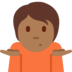 Person Shrugging: Medium-Dark Skin Tone