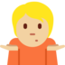 Person Shrugging: Medium-Light Skin Tone