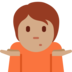 Person Shrugging: Medium Skin Tone