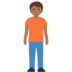 Person Standing: Medium-Dark Skin Tone