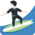 Person Surfing: Light Skin Tone