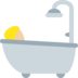 Person Taking Bath: Medium-Light Skin Tone