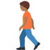 Person Walking: Medium-Dark Skin Tone