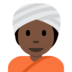 Person Wearing Turban: Dark Skin Tone