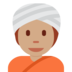 Person Wearing Turban: Medium Skin Tone