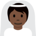 Person with Veil: Dark Skin Tone